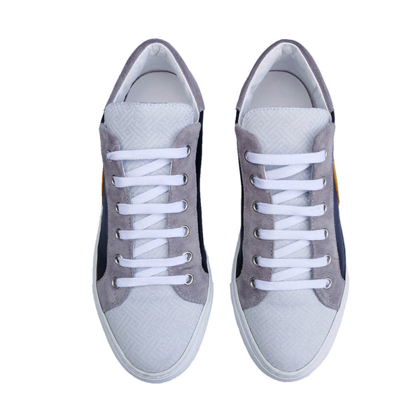 Alex black - Leather sneakers in black and white