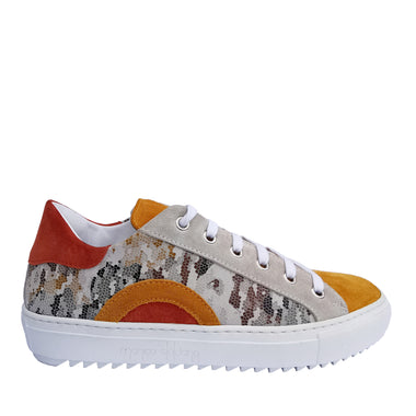 Alex camo - Leather sneakers with camo print