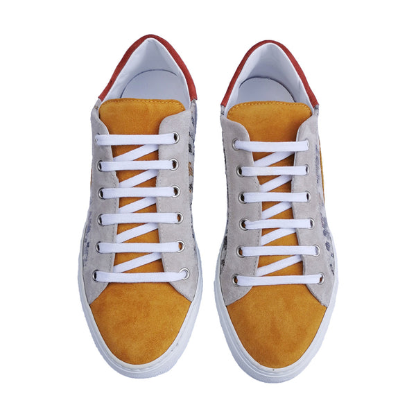 Alex camo - Leather sneakers with camo print