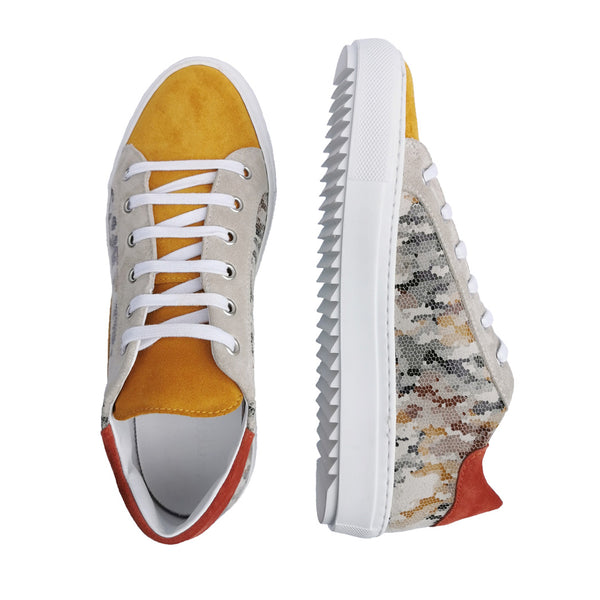 Alex camo - Leather sneakers with camo print