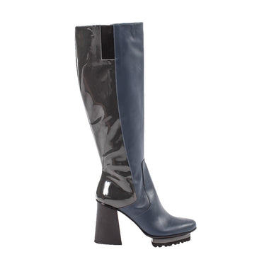 Corina petrol - Blue and grey boots