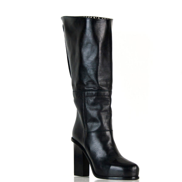 Donatella print - Black and white printed ankleboots