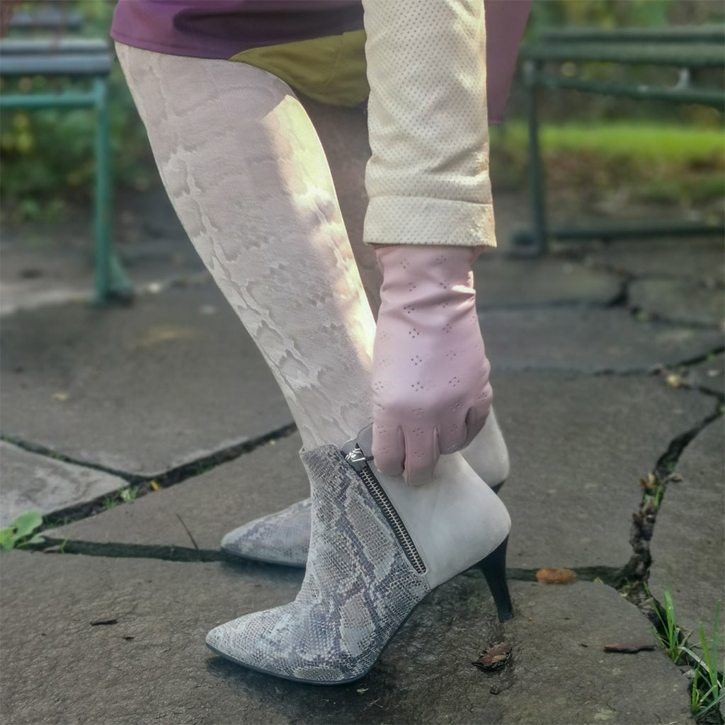 Elena snake Snake print ankle boots