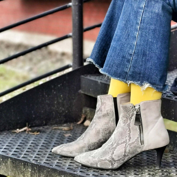 Elena snake - Snake print ankle boots