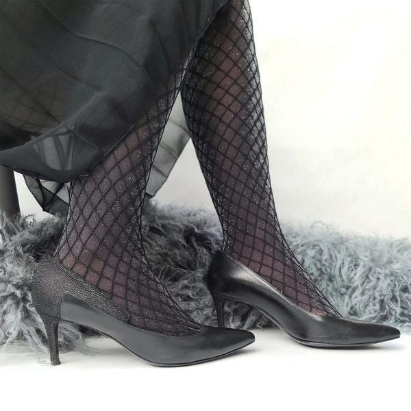 Elisabetta black - Black leather pumps