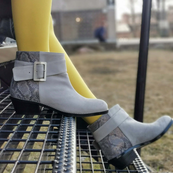 Emma snake - Snake print ankle boots