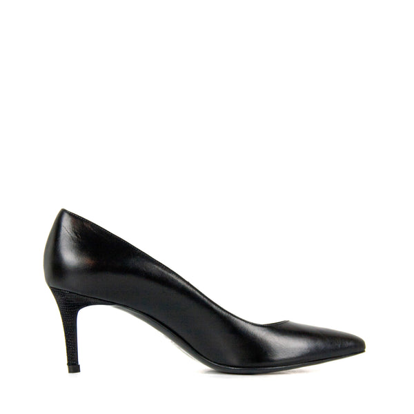 Elisabetta black - Black leather pumps