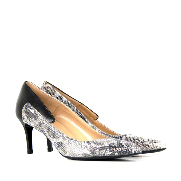 Elisabetta snake - Snake print leather pumps