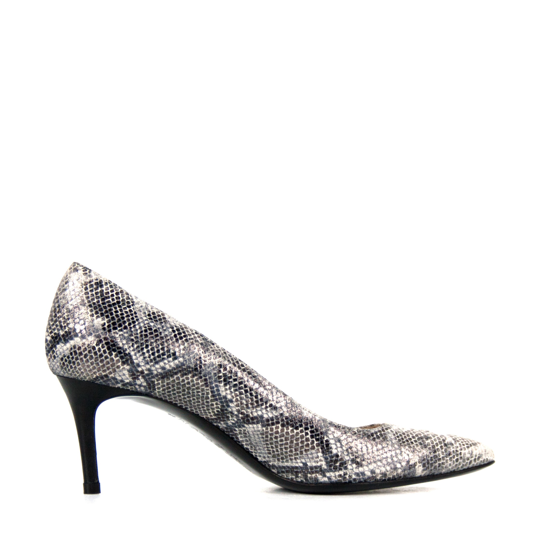 Calvin Klein Grecia Black White Animal Snakeskin Heels 10 Mules NIB | eBay