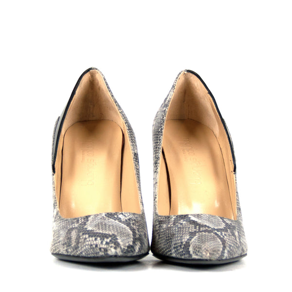 Elsa snake - Snake print leather pumps