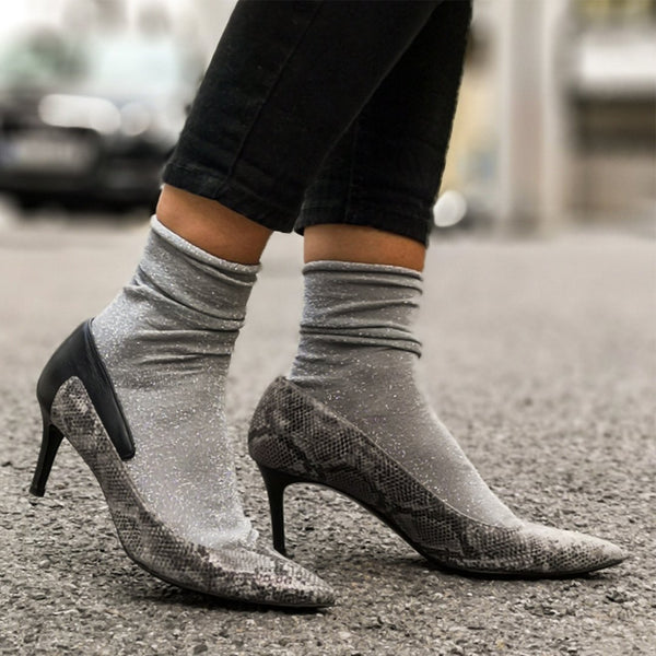 Elisabetta snake - Snake print leather pumps