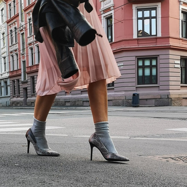 Elsa snake - Snake print leather pumps